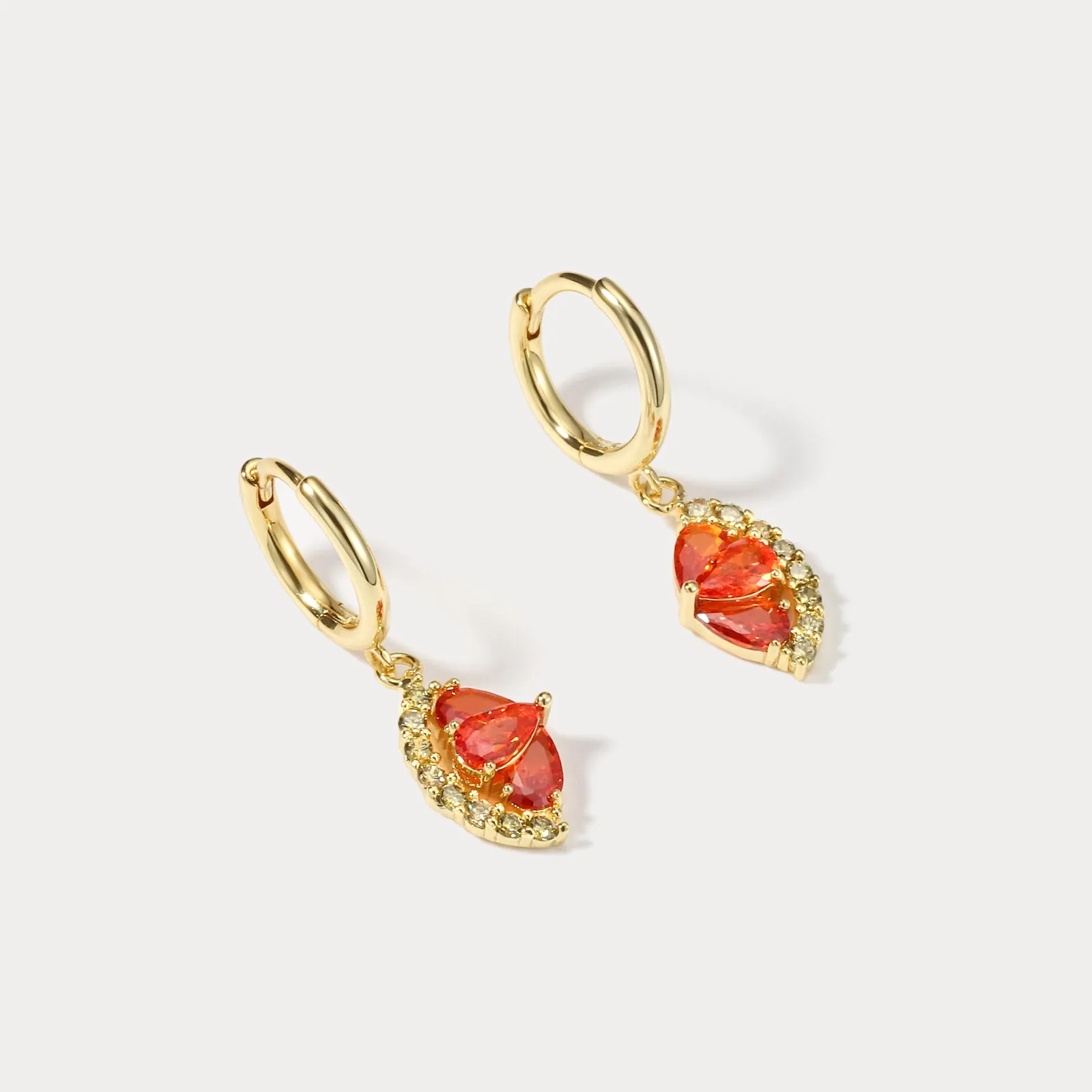 Watermelon Hoop Earrings