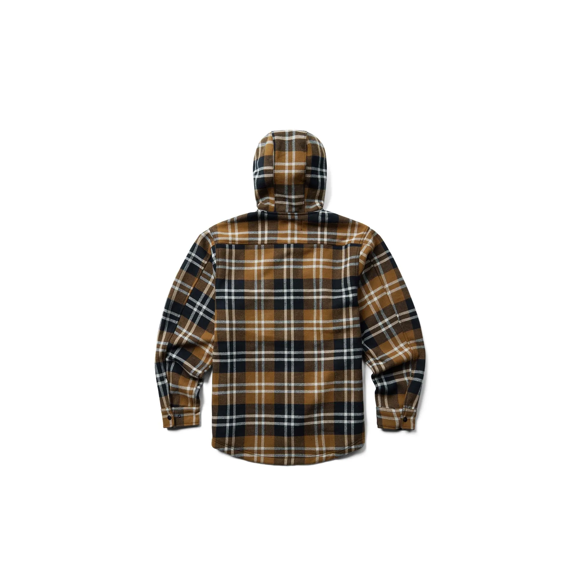 Wolverine Bucksaw Hooded Flannel Shirt Jac Pecan Plaid