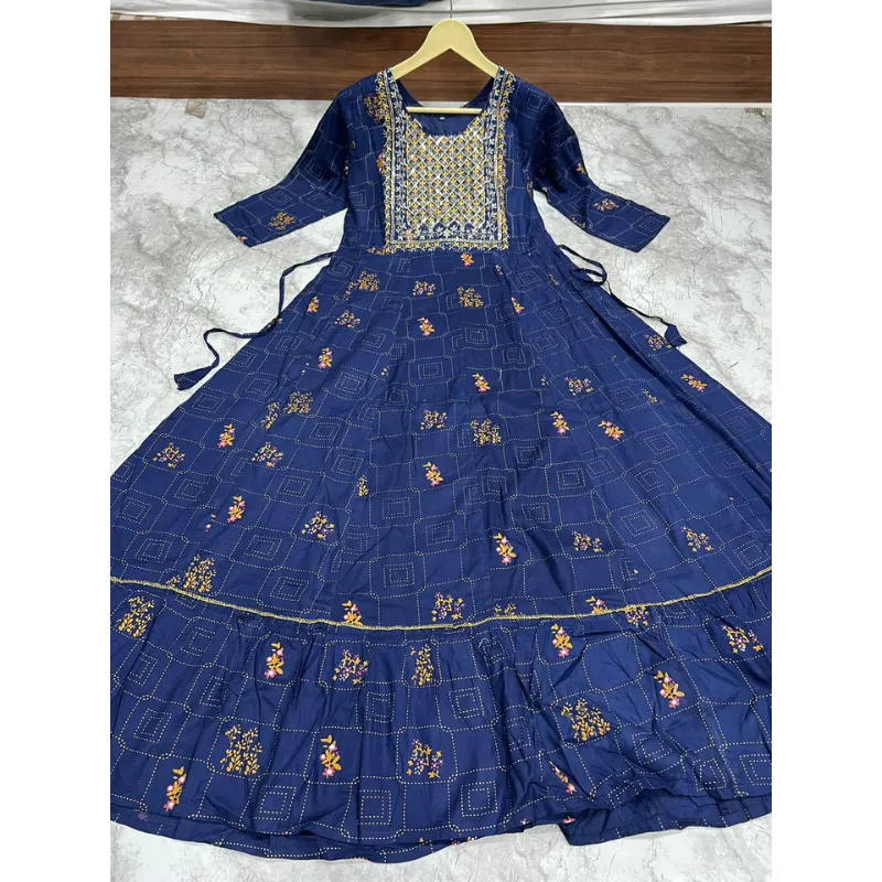 Women Embroidery Party Wear Gown