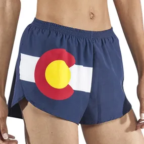 Women's 1" Elite Split Shorts- Colorado