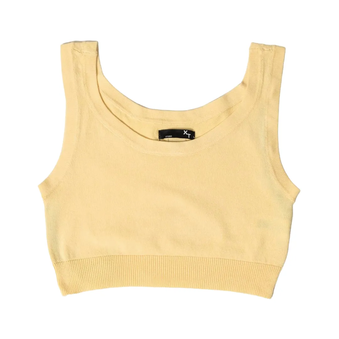 XT Studio women's cotton tank top. Vanilla color